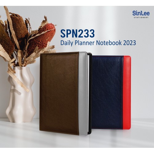 2023 Personalised Notebook / Diary / Christmas Daily Planner Notebook leather cover SPN 233