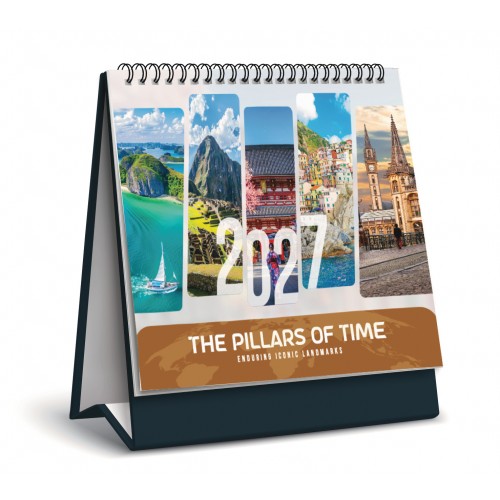 2027 Singapore Calendar With School Holiday - The Pillars of Time Theme - S8802