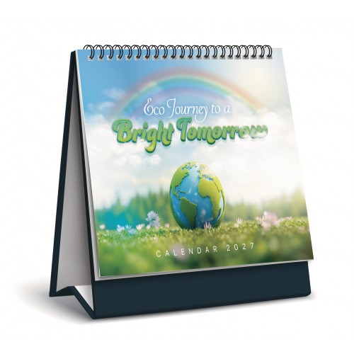 2027 Singapore Calendar With School Holiday - Eco Journey Theme - S8805