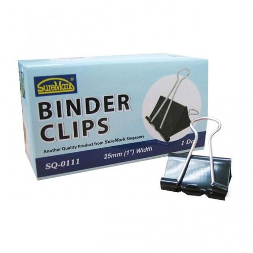 BINDER CLIPS SQ-0111 25MM Box of 12
